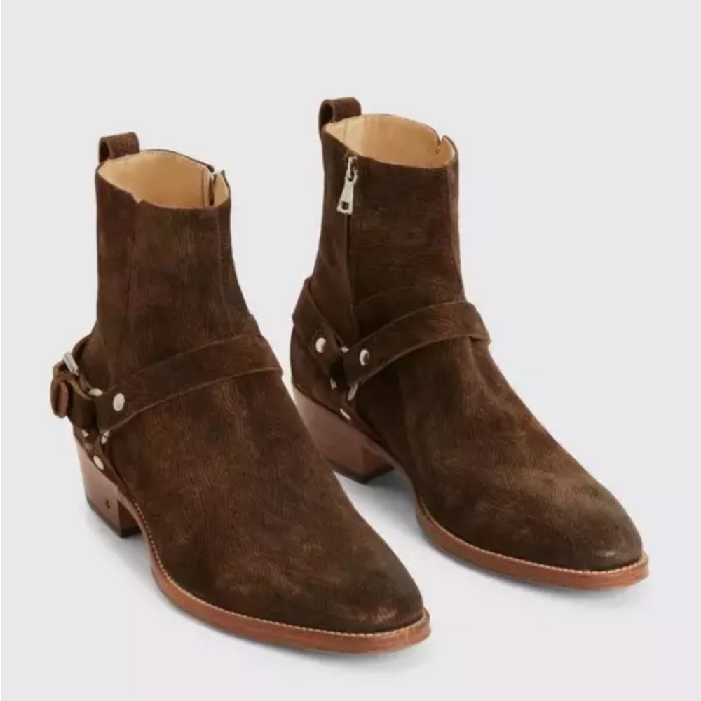 John Varvatos Ludlow Harness Boots, Men’s Size 11